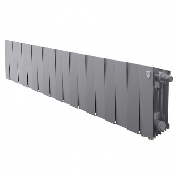 Биметаллический радиатор Royal Thermo Pianoforte SILVER SATIN 200, 20 секций (нижнее подключение)