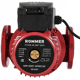Насос циркуляционный ROMMER FORCE 40-180F фланцевый (220В, 3 скорости)