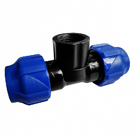 ТПК-АКВА Тройник 40х1"х40 ВР ПНД