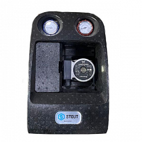STOUT Насосная группа со смесителем 1" с насосом Grundfos UPSO 25-65 (Без коробки)