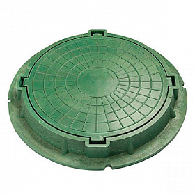 Люк полимерный, 15 кН, зеленый