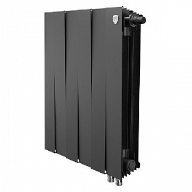Биметаллический радиатор Royal Thermo Pianoforte NOIR SABLE 500, 6 секций (нижнее подключение)