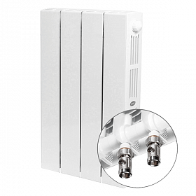 Биметаллический радиатор Rifar SUPReMO VENTIL SVR 500, 4 секции (нижнее правое подключение)