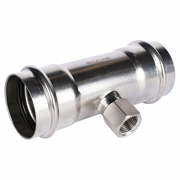 ROMMER Пресс тройник из нерж. стали 54х1/2 ВР