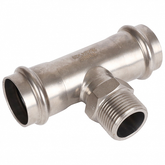 ROMMER Пресс тройник из нерж. стали 28х3/4 НР