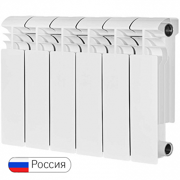 Биметаллический радиатор STOUT VEGA BM 200/100, 6 секций
