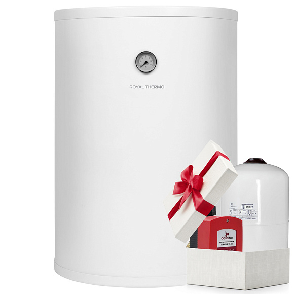 Бойлер напольный Royal Thermo Standart SF 100 White (с ТЭНом, электроный анод) 