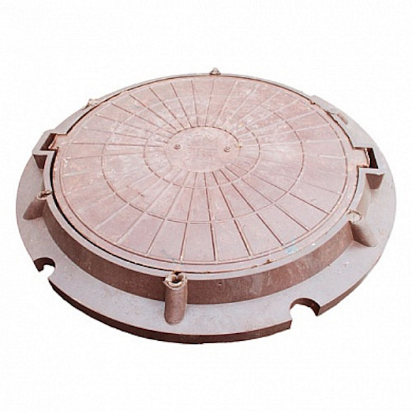 Люк полимерный, 70 кН, красный