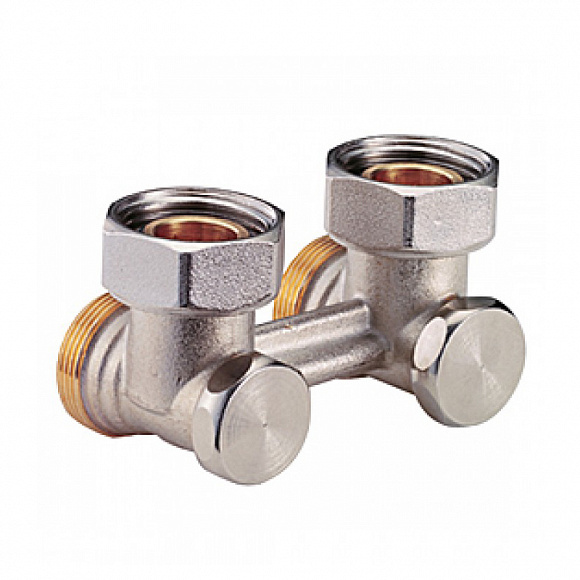 Giacomini Узел нижнего подключения радиатора, угловой 3/4х3/4"