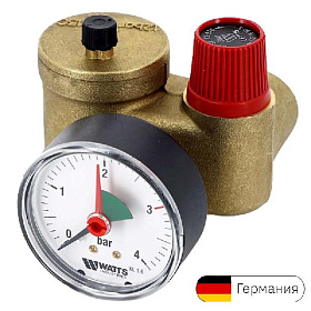 WATTS Группа безопасности котла компактная 3 бар, 50 кВт, ГЕРМАНИЯ