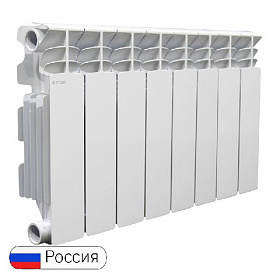 Алюминиевый радиатор STOUT GAMMA 350/100, 8 секций* Алюминиевый радиатор STOUT GAMMA 350/100, 8 секций*