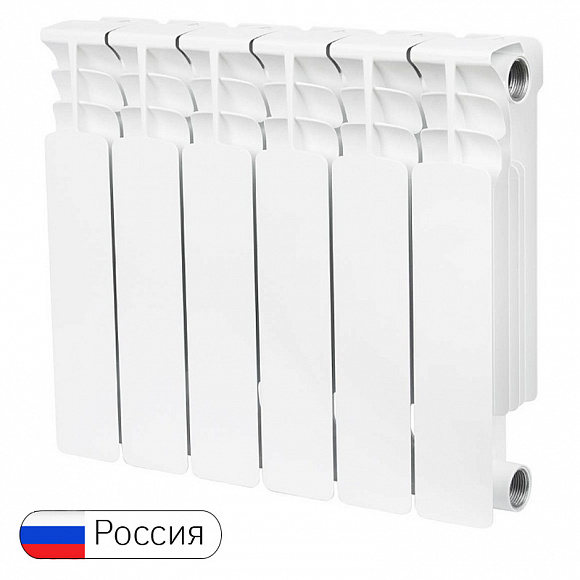 Биметаллический радиатор STOUT SPACE 350/90, 6 секций Биметаллический радиатор STOUT SPACE 350/90, 6 секций