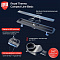 Лоток душевой Royal Thermo с сухим затвором Compact Line Basic 800