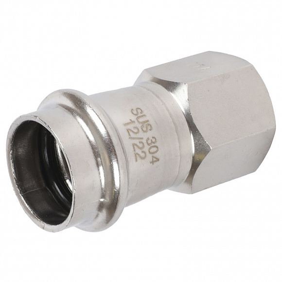 ROMMER Пресс муфта из нерж. стали 22х1/2 ВР