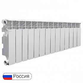 Алюминиевый радиатор STOUT GAMMA 350/100, 14 секций* Алюминиевый радиатор STOUT GAMMA 350/100, 14 секций*
