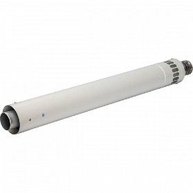 Конечный участок дымохода STOUT D 60/100, 900 мм (с оголовком из нерж. стали)