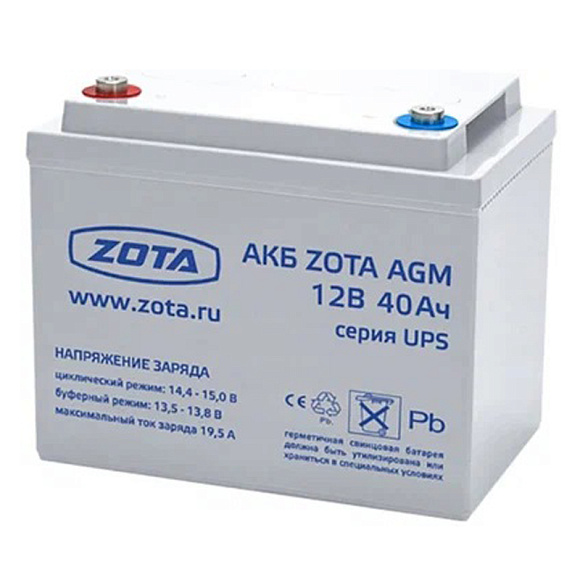 ZOTA Аккумуляторная батарея AGM 40-12