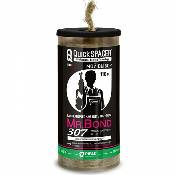 Льняная нить сантехническая в тубе, Mr.Bond 110 м