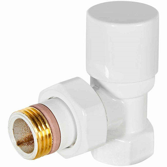STOUT Design Вентиль нижний угловой 1/2", белый