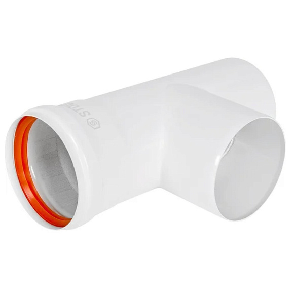 STOUT Конденсатоотводчик Т-образный D80 (п-м) с заглушкой и патрубком