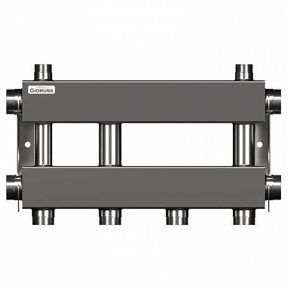 GIDRUSS Распределительный коллектор MKSS-150-2x32 (150 кВт, вх. 1 1/2", вых. 1")