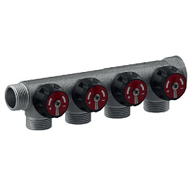 ROMMER Коллектор регулирующий 3/4" х 1/2" - 4 вых.