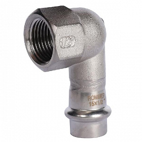 ROMMER Пресс угольник из нерж. стали 15х1/2 ВР