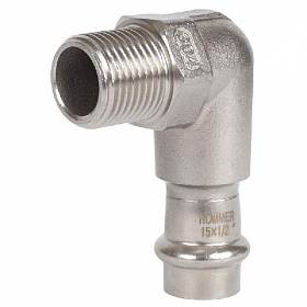 ROMMER Пресс угольник из нерж. стали 15х1/2 НР