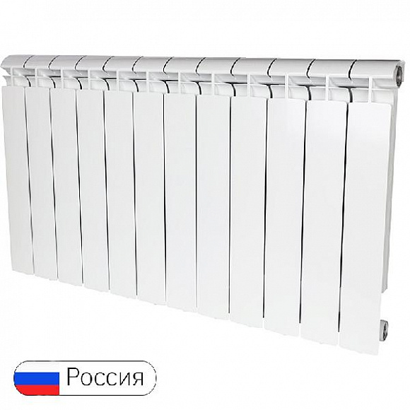 Алюминиевый радиатор STOUT Alpha 500/80, 12 секций Алюминиевый радиатор STOUT Alpha 500/80, 12 секций
