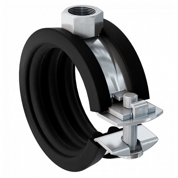 Хомут STOUT для труб ОДНОВИНТОВОЙ 1" (с гайкой М8)