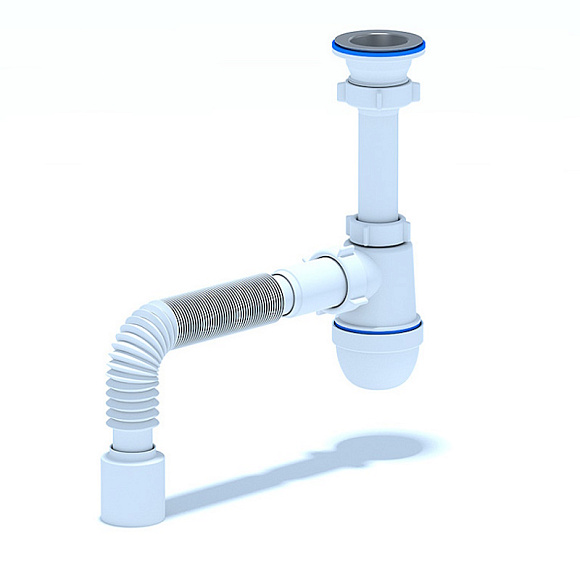 C0110 Сифон АНИ 1 1/2"*40 с гибкой трубой 40*50