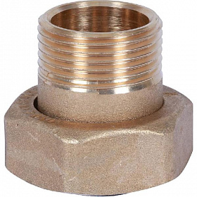 SVM-0071-001520 STOUT Штуцер с накидной гайкой под плоскую прокладку 1/2"х3/4" (Вр-НР) SVM-0071-001520 STOUT Штуцер с накидной гайкой под плоскую прокладку 1/2"х3/4" (Вр-НР)