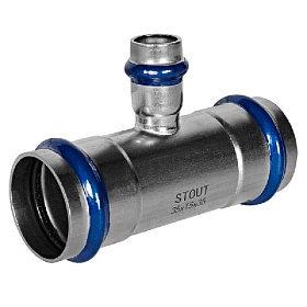 STOUT Пресс тройник из нерж. стали  35х15х35