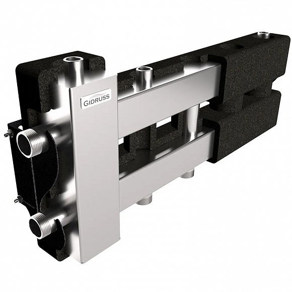 GIDRUSS Коллектор с гидрострелкой BMSS-60-3D (60 кВт, вх. 1", 2+1 вых. 1")