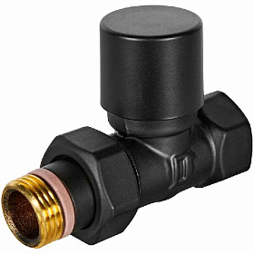 STOUT Design Вентиль нижний прямой 1/2", черный