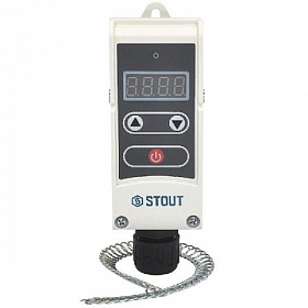 STOUT Термостат погружной электронный накладной с пружинным фиксатором 5-80 °С