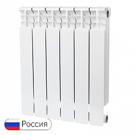 Биметаллический радиатор STOUT SPACE 500/90, 6 секций