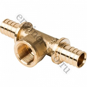 STOUT Тройник ВР 25x3/4" для труб из сшитого полиэтилена