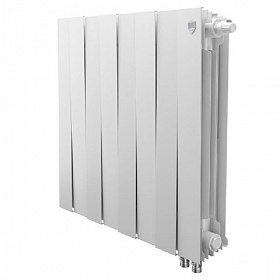 Биметаллический радиатор Royal Thermo Pianoforte BIANCO TRAFFICO 500, 8 секций (нижнее подключение)