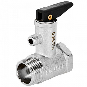 ROMMER Предохранительный клапан с ручкой сброса 1/2", 8 бар