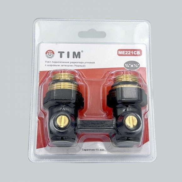 TIM Узел нижнего подключения радиатора, угловой 3/4х1/2" (ЧЕРНЫЙ) TIM Узел нижнего подключения радиатора, угловой 3/4х1/2" (ЧЕРНЫЙ)