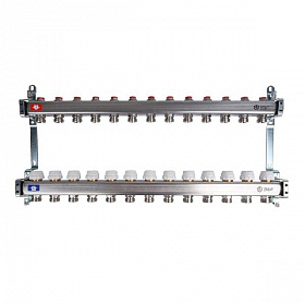 Коллекторная группа STOUT из нерж. стали без расходомеров 13 выходов