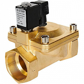 STOUT Клапан электромагнитный, непрямого (пилотного) действия, 2" 220В (нормально закрытый)