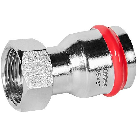 ROMMER Пресс муфта с накидной гайкой из нерж. стали 35х1