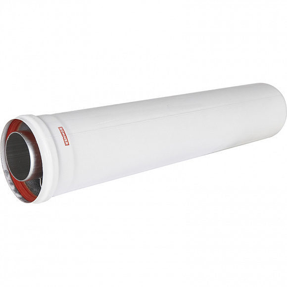 ROMMER INOX Line Удлинитель дымохода традиционный коаксиальный D60/100, L 500мм 