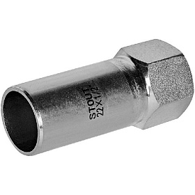 STOUT Пресс вставка из нерж. стали ВР 22х1 