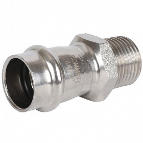 ROMMER Пресс муфта из нерж. стали 18х1/2 НР
