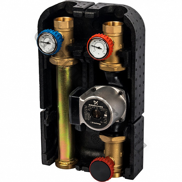 STOUT Насосная группа с прямым контуром 1 1/4" с насосом Grundfos UPSO 32-65 DN 32 STOUT Насосная группа с прямым контуром 1 1/4" с насосом Grundfos UPSO 32-65 DN 32