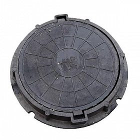 Люк полимерный, 15 кН, черный