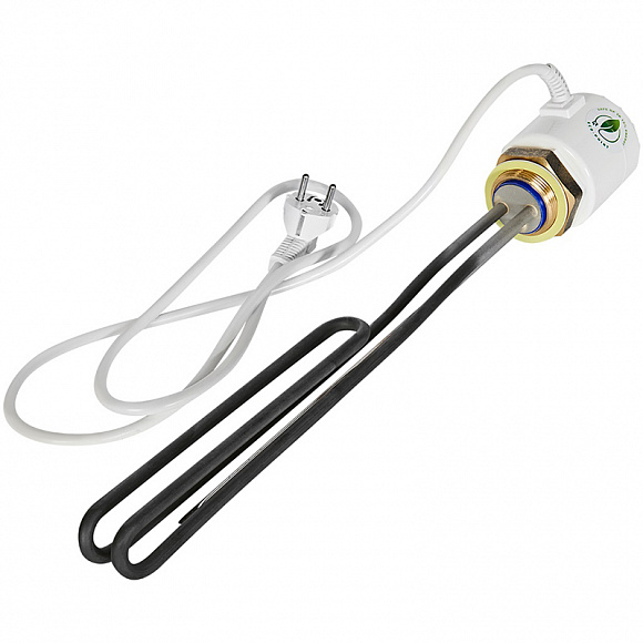 ТЭН 3 кВт STOUT (1 фаза) 1 1/2"+ 2 термостата (основной и аварийный)